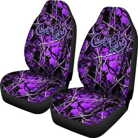 Purple Country Girl Car Seat Covers,Car Seat Covers Pair,Car Seat Protector,Car Accessory,Front Seat Covers,Seat Cover for Car