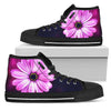 Purple Daisy Hippie,Canvas Shoes,High Quality, High Quality,Handmade Crafted,High Tops Sneaker, Spiritual, Streetwear, Multi Colored,Boho