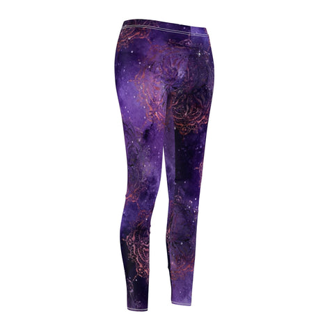 Image of Purple Galaxy Mandala Universe Multicolored Nebula Women's Cut & Sew Casual