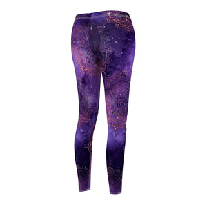 Purple Galaxy Mandala Universe Multicolored Nebula Women's Cut & Sew Casual