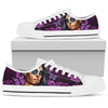 Purple Lady Low Tops, High Quality,Handmade Crafted,Spiritual, Boho,Streetwear,All Star,Custom Shoes,Women's Low Top,Bright Colorful