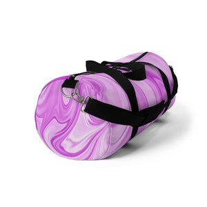 Purple Marble Swirl Duffel Bag, Weekender Bags/ Baby Bag/ Travel Bag/ Hospital