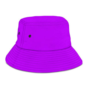 Purple Breathable Head Gear, Sun Block, Fishing Hat, Casual, Unisex Bucket Hat,