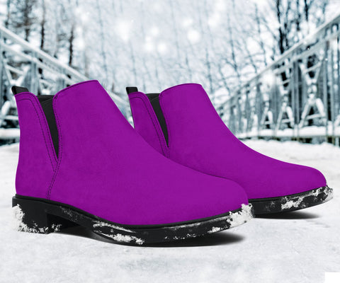 Image of Purple Suede Handmade Boots,Biker Boots,Vegan Leather,Fashion Boots,Women's Boots,Leather Boots Women,Rain Boots,Handmade Boots