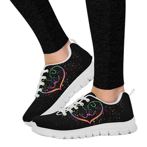 Rainbow Heart Animal Shoes Low Top Shoes, Colorful,Artist Shoes,Training Shoes, Casual Shoes, Top Shoes,Running Womens, Athletic Sneakers