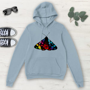 Rainbow Moth Multicolored Classic Unisex Pullover Hoodie, Mens, Womens, Hoodie
