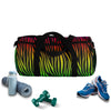 Rainbow Printed Zebra Duffel Bag, Weekender Bags/ Baby Bag/ Travel Bag/ Hospital
