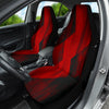 Abstract Pattern Red Car Seat Covers, Artistic Front Seat Protectors, 2pc Auto