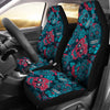 Red And Blue Sugar Skull Car Seat Covers,Car Seat Covers Pair,Car Seat Protector,Car Accessory,Front Seat Covers,Seat Cover for Car