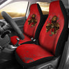 Red Animal Print Skull Car Seat Covers,Car Seat Covers Pair,Car Seat Protector,Car Accessory,Front Seat Covers,Seat Cover for Car