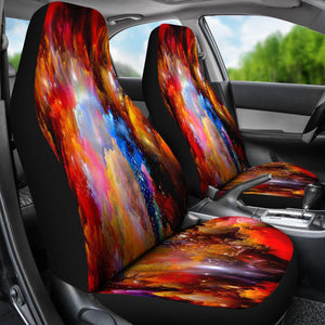 Red Galaxy Nebula 2 Front Car Seat Covers Car Seat Covers,Car Seat Covers Pair,Car Seat Protector,Car Accessory,Front Seat Covers