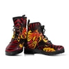 Handcrafted Red Phoenix Women's Boots , Vegan Leather, Multicolor, Rising