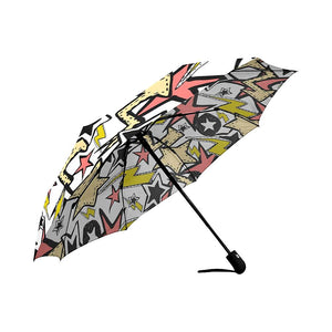 Rock Roll Accessories Music Stars Auto-Foldable Umbrella (Model U04)