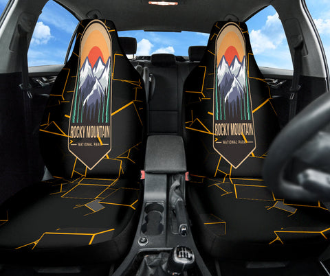 Image of Rocky Mountain National Car Seat Covers, Wilderness Front Protectors, 2pc Auto