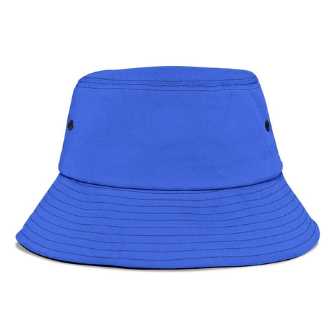 Image of Royal Blue Breathable Head Gear, Sun Block, Fishing Hat, Casual, Unisex Bucket