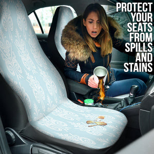 Shabby Chic Car Seat Covers, Vintage Front Protectors, Cottagecore 2pc Auto