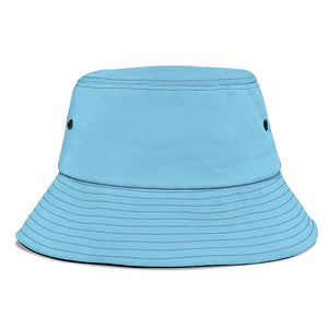 Sky Blue Breathable Head Gear, Sun Block, Fishing Hat, Casual, Unisex Bucket