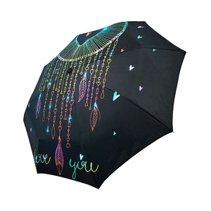 Sparkling Dream Catcher with Heart Auto-Foldable Umbrella (Model U04)