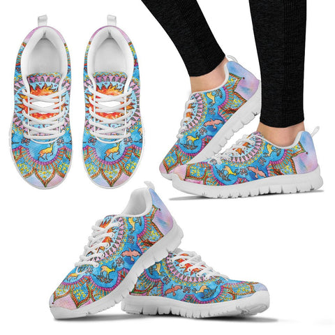 Image of Spiritual Lotus Mandala Low Top Shoes, Shoes,Training Shoes, Shoes,Running Colorful,Artist Casual Shoes, Mens, Athletic Sneakers,Custom Shoe