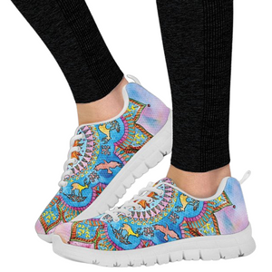 Spiritual Lotus Mandala Low Top Shoes, Shoes,Training Shoes, Shoes,Running Colorful,Artist Casual Shoes, Mens, Athletic Sneakers,Custom Shoe