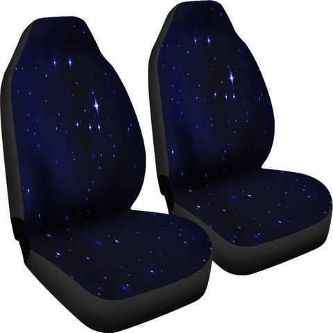Image of Starry Galaxy Night 2 Front Car Seat Covers Car Seat Covers,Car Seat Covers Pair,Car Seat Protector,Car Accessory,Front Seat Covers
