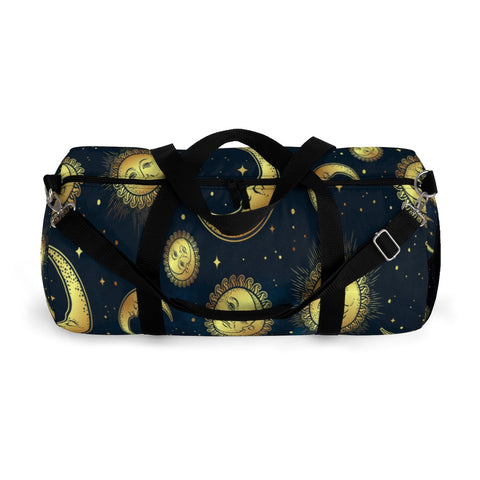Image of Starry Night Moon And Stars Duffel Bag, Weekender Bags/ Baby Bag/ Travel Bag/