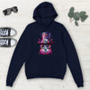 Steampunk Cat Psychedelic Multicolored Classic Unisex Pullover Hoodie, Mens,