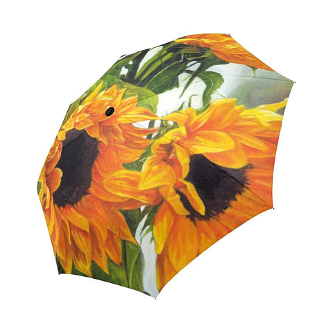Image of Sunflower Painting Auto-Foldable Umbrella (Model U04)