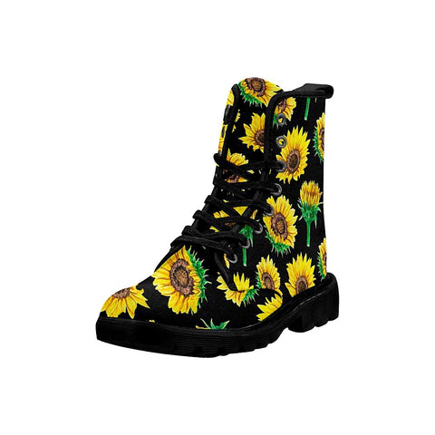 Image of Sunflowers Colorful Womens Boots ,Comfortable Boots,Decor Womens Boots,Combat Boots Rain Boots,Hippi