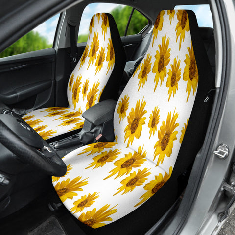 Image of Sunflower Pattern Car Seat Covers, Free Shipping, Personalized, Customizable,