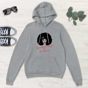 Synchronized & Fearless Afro Girl Classic Unisex Pullover Hoodie, Mens, Womens,