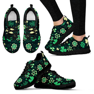 Three Leaf Clover Custom Shoes, Womens, Mens, Low Top Shoes, Shoes,Running Athletic Sneakers,Kicks Sports Wear, Shoes