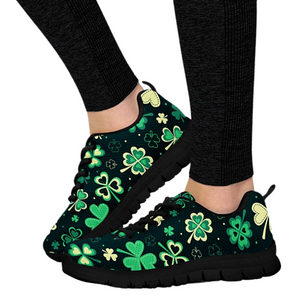 Three Leaf Clover Custom Shoes, Womens, Mens, Low Top Shoes, Shoes,Running Athletic Sneakers,Kicks Sports Wear, Shoes