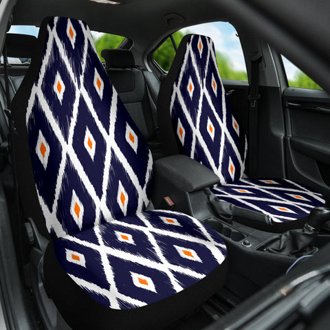 Image of Tribal Pattern Car Seat Covers, Bohemian Ethnic Aztec, Front Seat