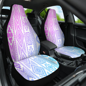 Vintage Tribal Car Seat Covers, Ethnic Aztec Bohemian Design Front Seat