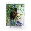 Tropical Hidden Jaguar Multicolored Colorful Shower Curtains, Water Proof Bath