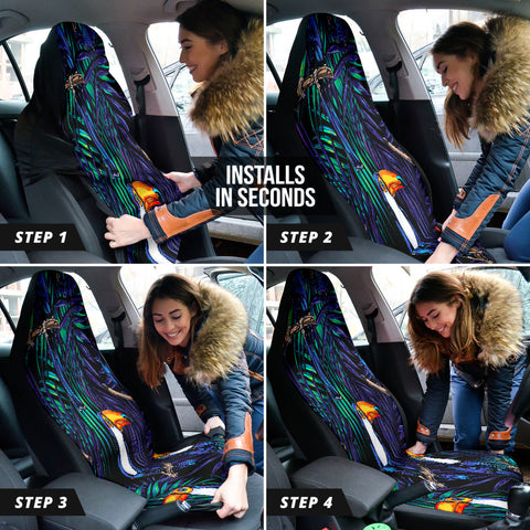 Image of Tropical Toucan Car Seat Covers, Nature,Inspired Front Protectors, Bird Themed