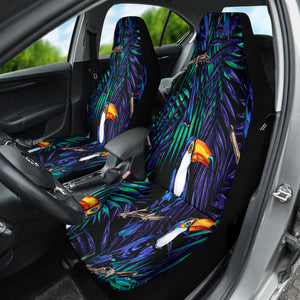 Tropical Toucan Car Seat Covers, Nature,Inspired Front Protectors, Bird Themed