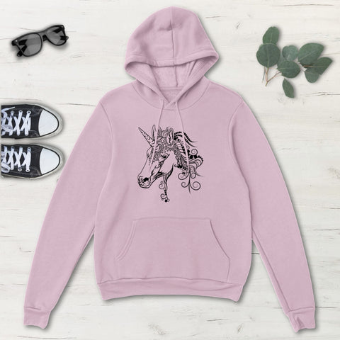Image of Unicorn Multicolored Classic Unisex Pullover Hoodie, Mens, Womens, Hoodie