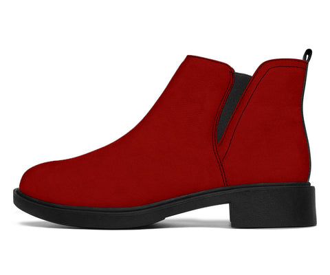 Image of Vegan Red Fashion Boots,Women's Boots,Leather Boots Women,Handmade Boots,Biker Boots,Vegan Leather,Rain Boots,Women's Ankle Boots