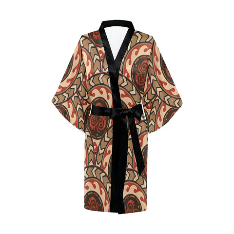 Image of Viking Trinity Triquetra Tribal Tattoo Design For Scale Seamless Pattern Short Robe,kimono,Robes for Kimono Robe