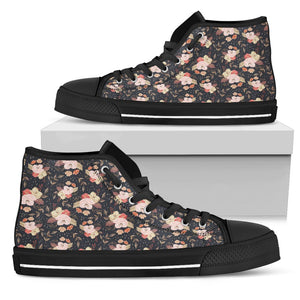 Vintage Floral All Star,Custom Shoes,Womens High Top,Bright Colorful,Mandala shoes,Fashion Shoes,Casual Shoes,High Top Shoes,High Top Shoes