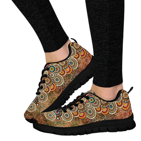 Image of Vintage Multicolored Paisley Casual Shoes, Kids Shoes, Custom Shoes, Colorful,Artist Shoes,Running Low Top Shoes, Shoes,Training Shoes