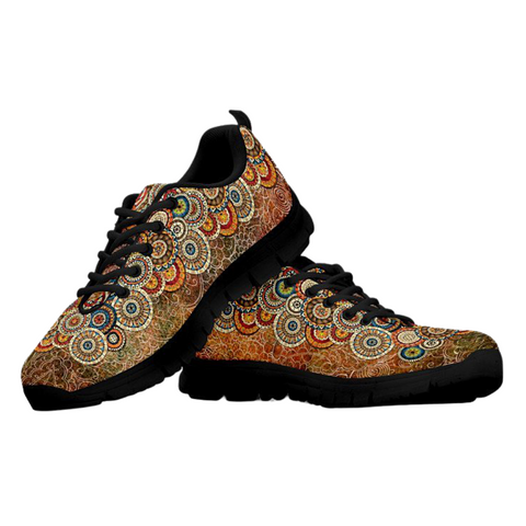 Image of Vintage Multicolored Paisley Casual Shoes, Kids Shoes, Custom Shoes, Colorful,Artist Shoes,Running Low Top Shoes, Shoes,Training Shoes