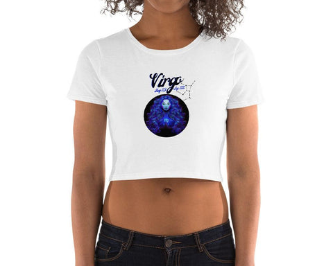 Image of Virgo Zodiac Women’S Crop Tee, Fashion Style Cute crop top, casual outfit, Crop