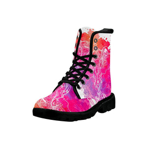 Watercolor Pink And Purple Elephant Womens Boot,Comfortable Boots,Decor Womens Boots,Combat Boots
