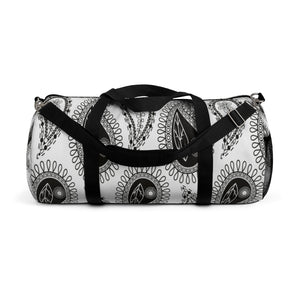 White And Black Paisley Duffel Bag, Weekender Bags/ Baby Bag/ Travel Bag/