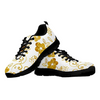 White And Gold Flower Casual Shoes, Shoes Shoes,Running Custom Shoes, Kids Shoes,Top Shoes,Running Mens, Athletic Sneakers