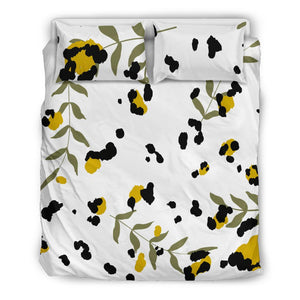 White Cheetah Leaf Bed Room Set, Twin Duvet Cover,Multi Colored,Quilt Cover,Bedroom Set,Bedding Set,