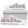 White Floral Low Tops Sneaker, High Quality,Handmade Crafted, Hippie, Canvas Shoes,High Quality, Streetwear, Spiritual, Boho